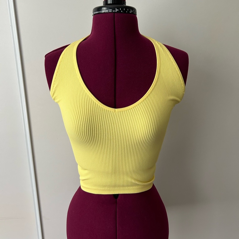 Urban Outfitters Yellow Halter Crop Top